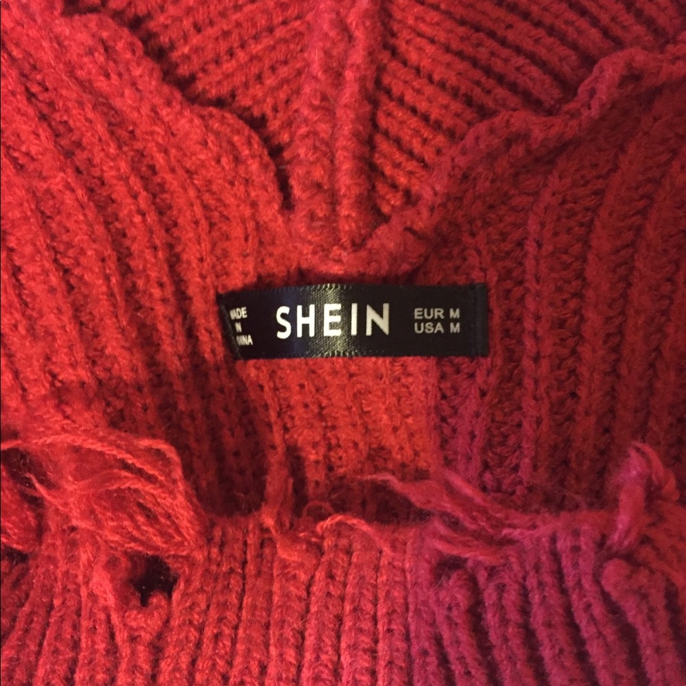 Distressed Red Sweater - Picture 5 of 6